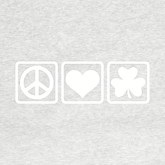 Peace love Shamrock by Designzz